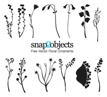 Nature - Free Vector Foliage Ornaments 