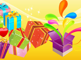 Holiday & Seasonal - Free Vector Gift 01 