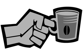 Objects - Free Vector Hand with Cup 