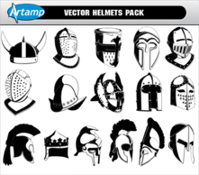 Objects - Free Vector Helmets Pack 