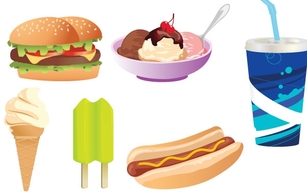 Free Vector Junk Food Preview