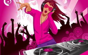 Music - Free Vector Musical Theme of the Trend of Illustration 5 