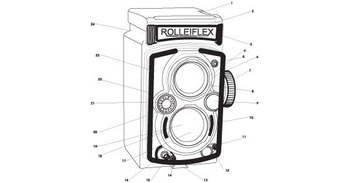 Free vector Old Rolleiflex Automatic camera