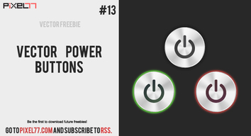 Web Elements - Free vector power button 