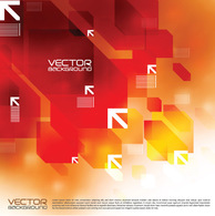 Shapes - Free Vector Red Vector Background 