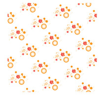 Free vector retro grunge flower pattern