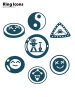 Icons - Free Vector Ring Icons 