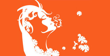 Free vector swirled girl