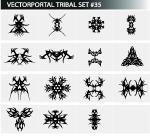 Free Vector Tribal Set Vp