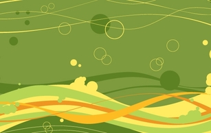 Abstract - Free Vector Waves And Bubbles Background 