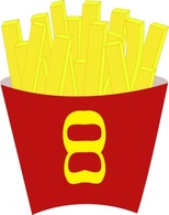 French Free Fries clip art 