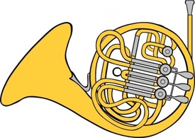 French Horn clip art 