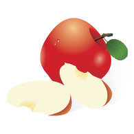 Fresh Apples Vector Graphic