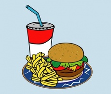 Fries Burger Soda Fast Food clip art Preview