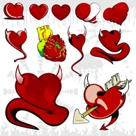 Cartoon - Fun Heart Graphics 