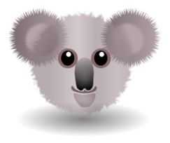 Cartoon - Funny Koala Face Cartoon 