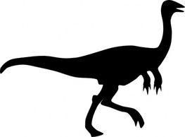 Gallimimus Shadow clip art Preview