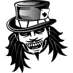 Gambler Portrait Free Vector 