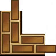 Game Map Brick Border clip art