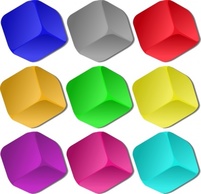 Technology - Game Marbles Cubes clip art 