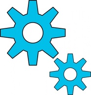 Gears Motion Motor Engine clip art