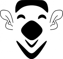 Human - Gemmi Laughing Bearded Face clip art 