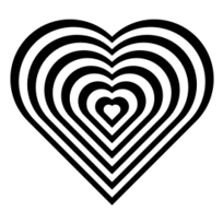 Objects - Geometric Zebra Heart 