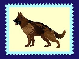 German Shepherd Vector Preview