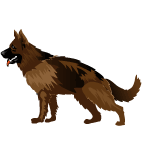 German Shepherd Vector 