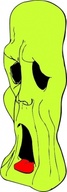 Objects - Ghoul Head clip art 