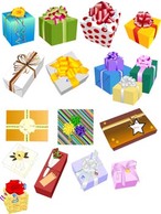 Gift and Present Set Vector