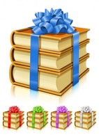 Gifts of books with ribbons and bows Preview