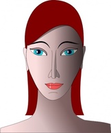 Human - Girl Head clip art 