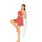 Girl In Short Dress Vector 