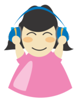 Human - Girl with headphone2 