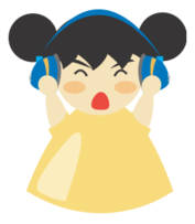 Girl with headphone5