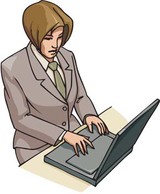 Girls and computer vector 26