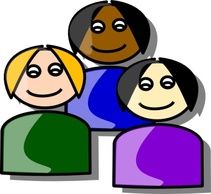 Human - Girls Cartoon clip art 