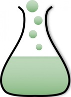 Technology - Glass Erlenmeyer Cartoon Chemistry Flask Container Lab Laboratory Flasks 