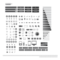 Elements - Gloss Buttons and Clipart 