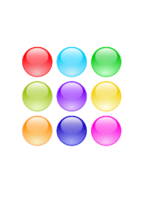 Glossy Circle Buttons