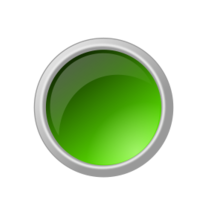 Glossy Green Button