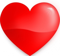 Objects - Glossy Heart clip art 