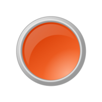 Elements - Glossy Orange Button 