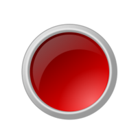 Elements - Glossy Red Button 