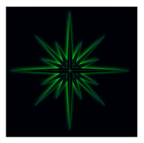 Objects - Glowing Fantasy Star (Cool) 