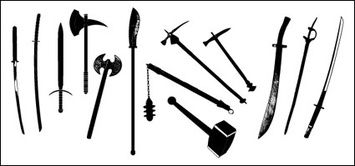 Military - Go Media produced vector material - ancient weapons 