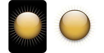 Business - Gold button free vector 