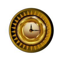 Gold clock