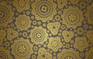 Golden Paisley Background Preview